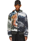 Diesel J Warrett Print Multicolor Hooded Jacket