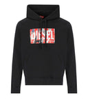 Diesel S Ginn Hood L4 sudadera con capucha negra