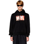 Diesel S Ginn Hood L4 sudadera con capucha negra