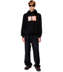 Diesel S Ginn Hood L4 sudadera con capucha negra