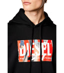 Diesel S Ginn Hood L4 sudadera con capucha negra