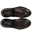 Doucal 's Deco 'dunkelbrauner Loafer mit Fransen