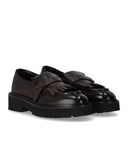Doucal 's Deco 'dunkelbrauner Loafer mit Fransen