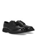 Doucal's Derby Black Brogue Lace Up Shoe