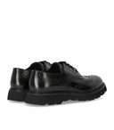 Doucal's Derby Black Brogue Lace Up Shoe