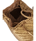 Dragon Diffusion Pompon Double Jump Gold Crossbody Bag