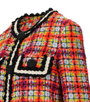 Cappotto multicolore dsquared2 acido bouclor