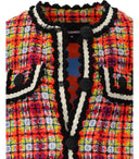 Cappotto multicolore dsquared2 acido bouclor