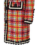 Cappotto multicolore dsquared2 acido bouclor