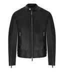 Dsquared2 Black Leather Biker Jacket