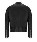 Dsquared2 Black Leather Biker Jacket