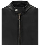 Dsquared2 Black Leather Biker Jacket