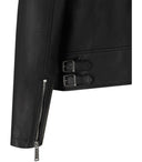 Dsquared2 Black Leather Biker Jacket