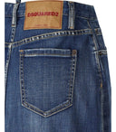 Dsquared2 Blue Denim Long Skirt