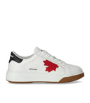 Dsquared2 Stoßfänger Ahornblatt weißer Sneaker
