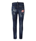 Jeans blu corti da ragazza cool dsquared2