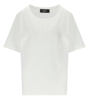 DSquared2 Camiseta blanca fácil de ajuste con imitación