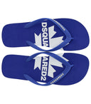 Dsquared2 Electric Blue Flip Flops With Logo