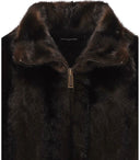 Dsquared2 Kunstfell D2 Brown Bomberjacke