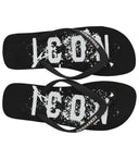 Dsquared2 -ikonen Splash Black Flip Flops