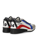 dsquared2传奇白色蓝色红色运动鞋