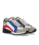 dsquared2传奇白色蓝色红色运动鞋