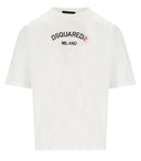 Maglietta bianca dsquared2 sciolta