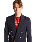 Dsquared2 Palm Beach Blue Double Breasted Jacket