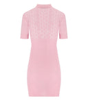 Dsquared2 Pink Openwork Knitted Dress