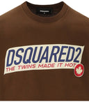 Dsquared2 Super Negative Dyed Cool Brown T Shirt