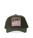 DSQUARED2 Tropical Military Green Baseball Cap