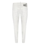 Dsquared2 White Bull Skater White Jeans