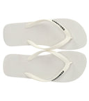 Chanclas blancas dsquared2 con logotipo