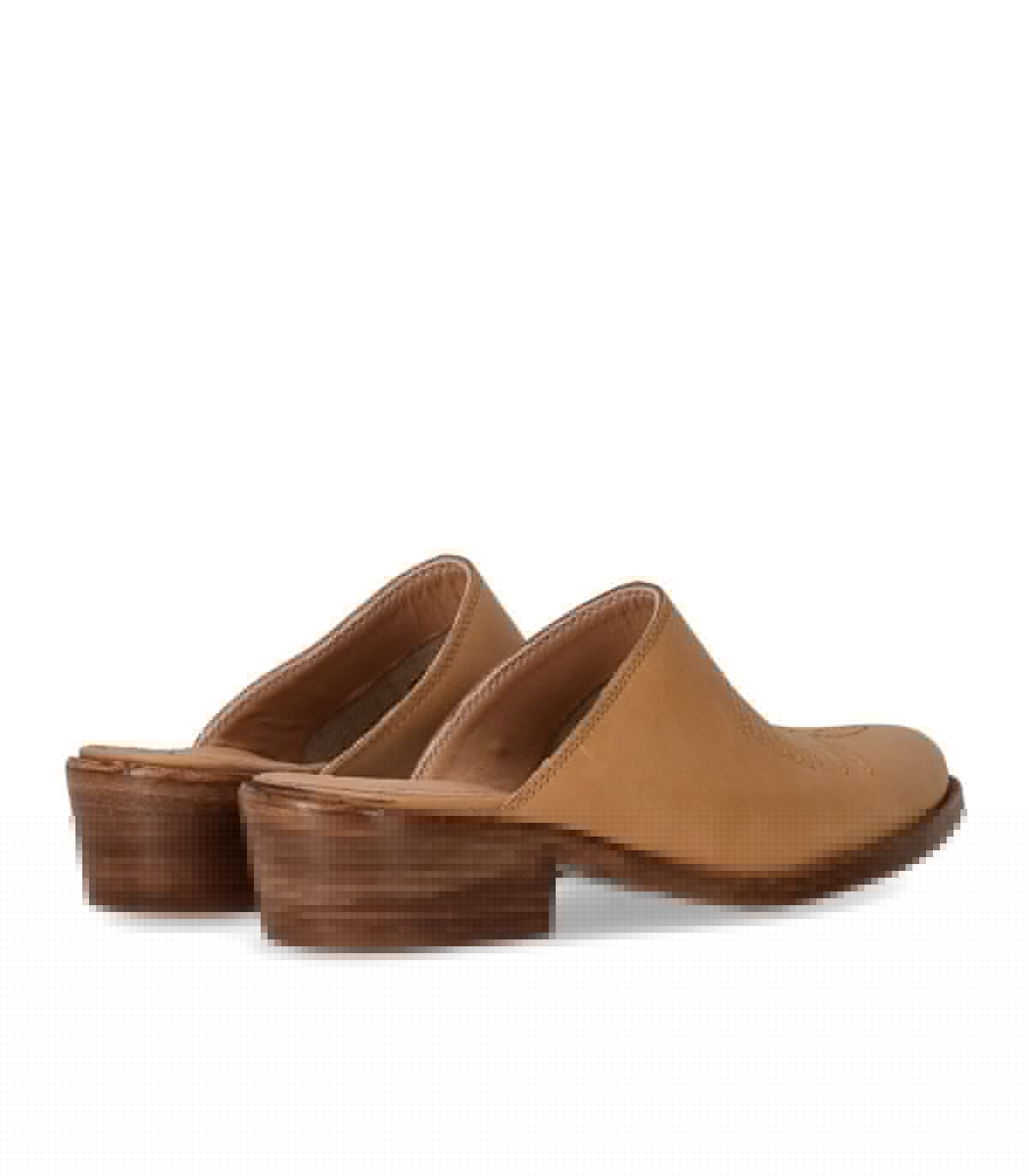Ducio del Duca Maverik Western Tan Mule