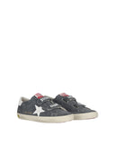 Golden Goose Sneakers Old School Wildleder Obermaterial und Riemen glänzendes Leder Stern und Absatz Blau/Weiß