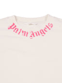 Palm Angels Neck Logo Brushed Reg Tee S/S Girl