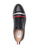 Thom Browne 3 Bow Longwing Brogue On Lightweight Rubber Sole In Pebble Grain Leather