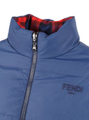 Fendi Jr Piumino Red Tartan