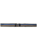 Prada Prada Striped Clasp Buckle Belt