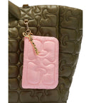Ganni Pink gesteppte Pochette