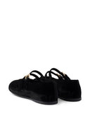 Prada Velvet Finish Ballerina Shoes