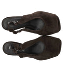 Elena Iachi Dark Brown Heeled Sandal