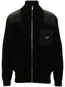 Prada Re Nylon Panelling Cardigan