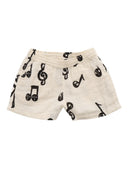 Mini Rodini Note Aop Muslin Shorts