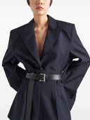 Prada Single Breasted Mohair Shirt Jacket