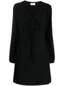 Parosh Parosh Abito Schlüssellochkleid mit V-Ausschnitt