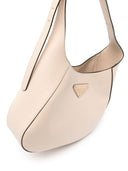 Prada Triangle Logo Leather Shoulder Bag
