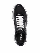 Prada Re Nylon Triangle Logo Low Top Sneakers