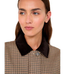 Max Mara Weekend Houndstooth Festa Brown Jacket