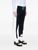 Thom Browne Sweatpants W/ Engineered 4 Bar In Color Blocked Solid Classic Loopback Jersey